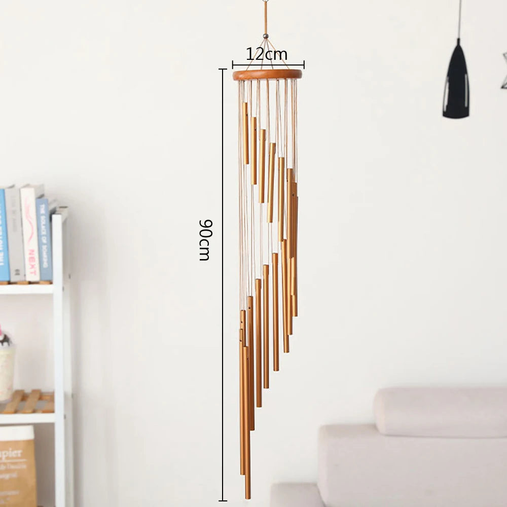Nordic Classic Handmade Ornament Garden Patio Outdoor 18 Tubes Wind Chimes