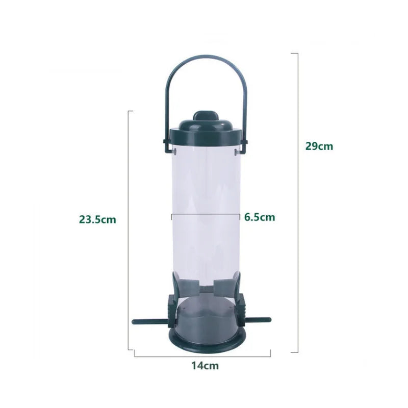 Pet Bird Feeder Outdoor Hanging Pet Food Dispenser