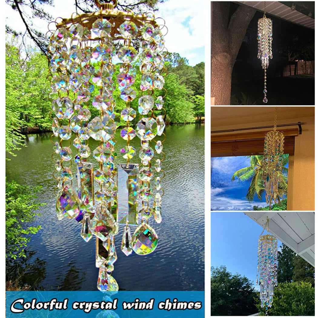 21cm Colorful Crystal Wind Chimes