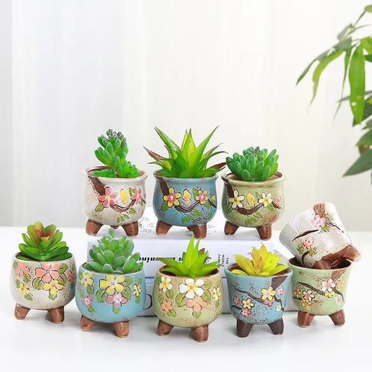Gardening Thumb Pot Mini Flower Pot Flowerpot Ceramic