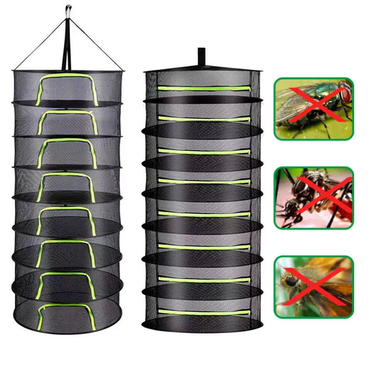 2-8 Layers Drying Net For Herbs Fish Hanging Basket