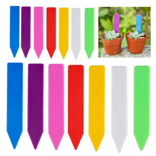 30/50/100 Pieces Gardening Plastic Label Reusable Multi-color
