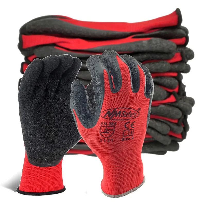 12 Pieces/ 6 Pairs Safety Work Protective Gloves Gardening