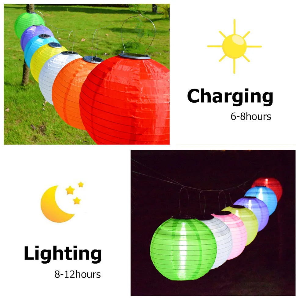 12inch Lantern Solar Garden Light Outdoor Lantern Ball