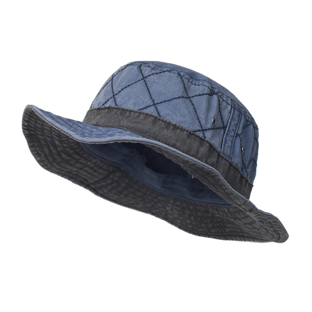 Summer Bucket Hats Washed Cotton Panama Hat