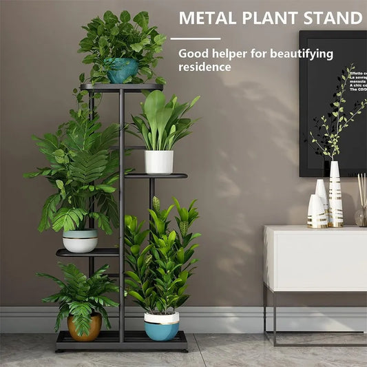 Plant Support Metal 5 Layers 6 Potted Plants