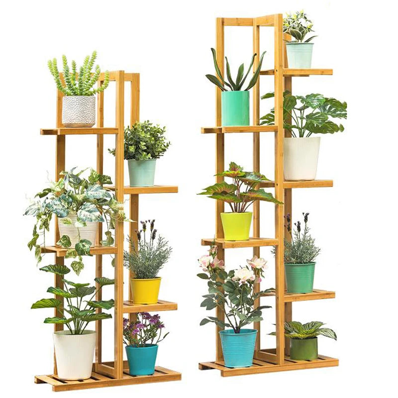 Bamboo 5 / 6  Tier  Plant Stand Rack