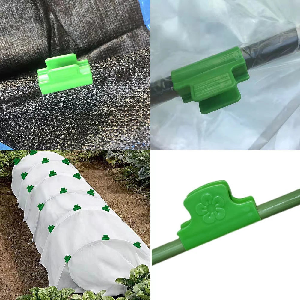 20pcs Greenhouse Film Clamps Garden Shed