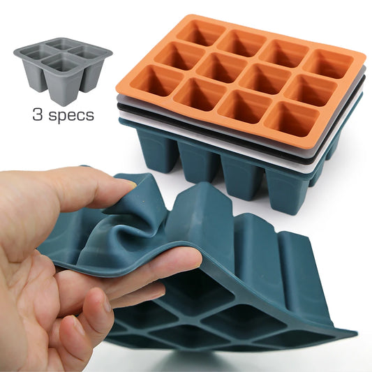 Silicone 4/6/12 Cell Vegetable Seed Starting Tray