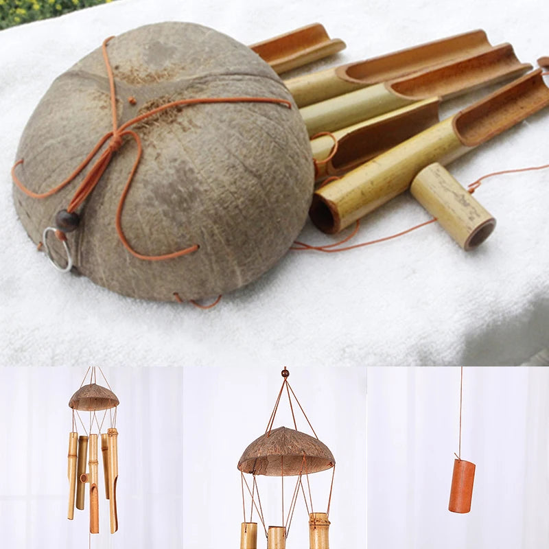 Bamboo Wind Chimes 72cm Windbell Chimes Craft For Outdoor