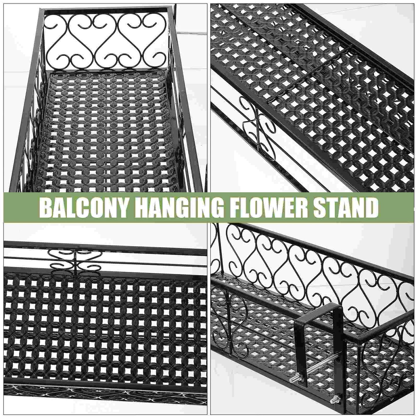 Hanging Flower Planter Pot Balcony Railing Holder
