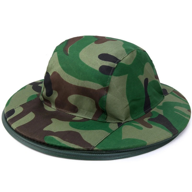 Camouflage Fishing/Gardening Hat Anti-mosquito Net