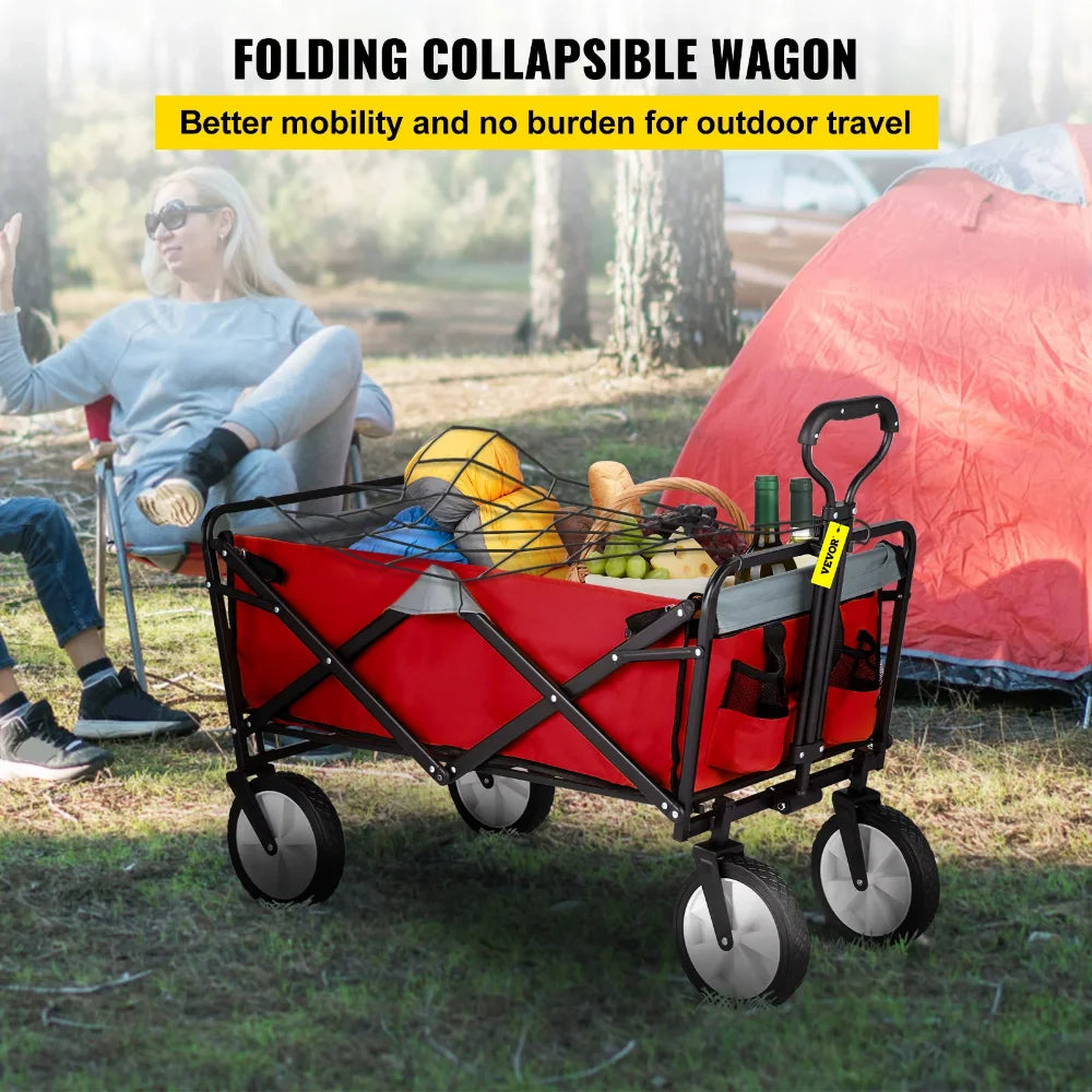 Collapsible Wagon Cart 176 lbs Load