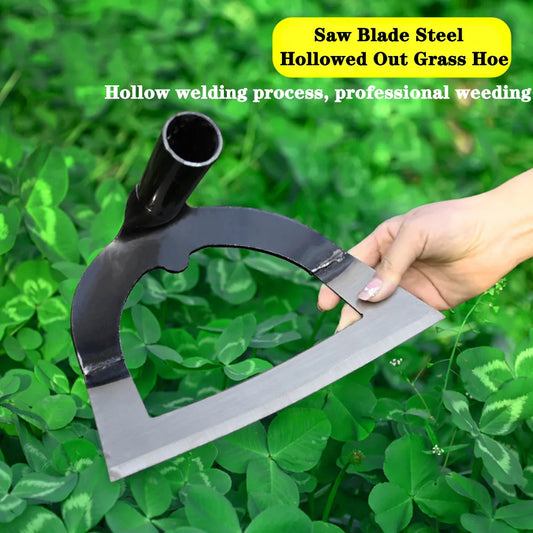 Steel Hardened Hollow Hoe Handheld Weeding Rake