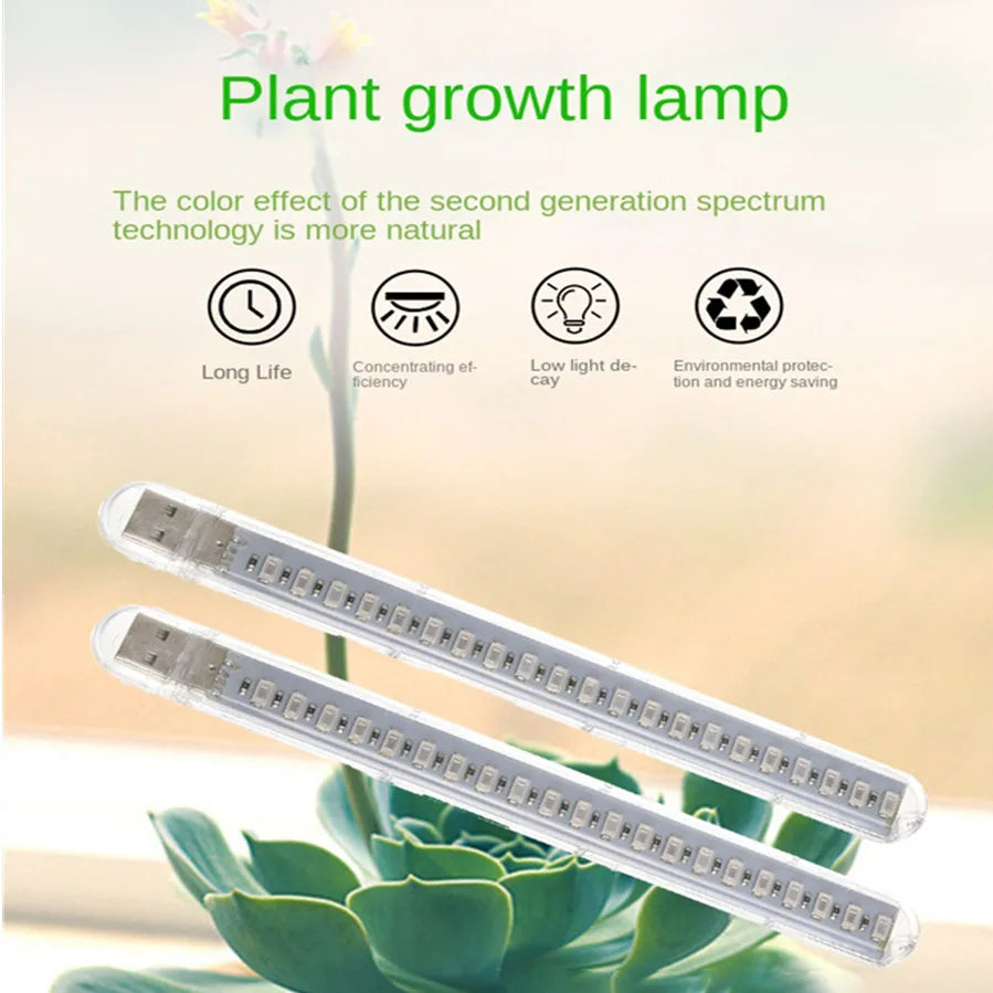 LED Full Spectrum Plant Lamp USB Grow Light Flexible LED
