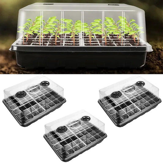 Durable 48 Holes Greenhouse Reusable Seedling Starter Trays