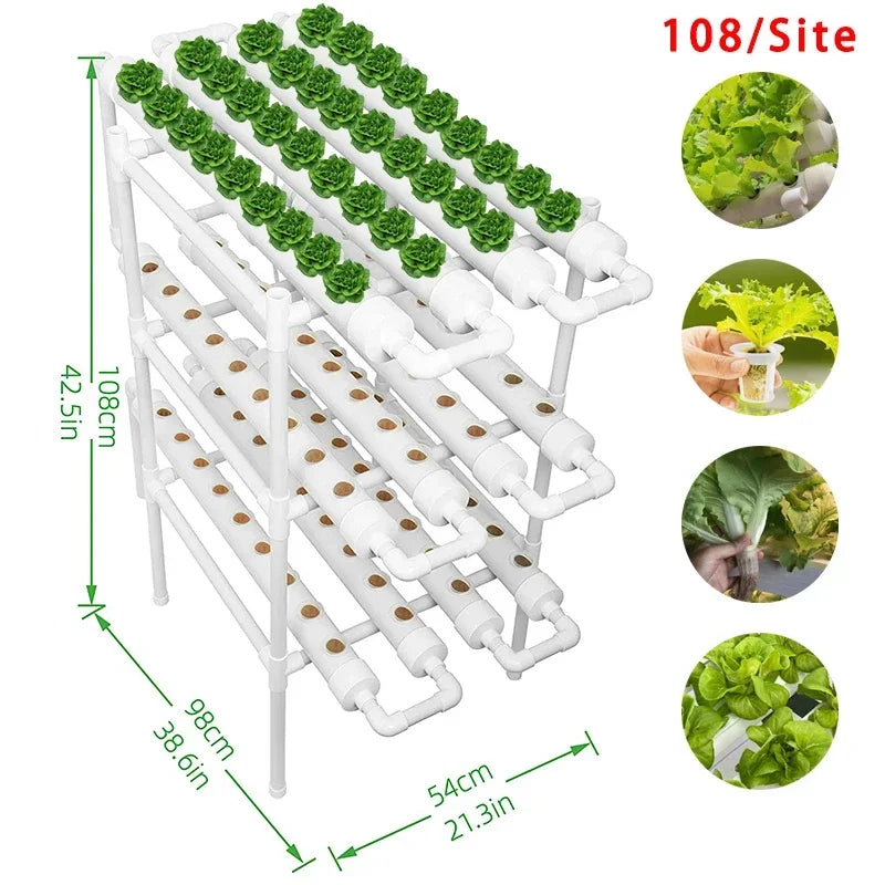 3-Layer/108 Sites Hydroponics System Growing Kits