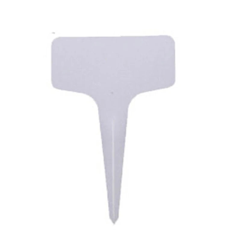 50/100pcs White Plastic PVC Plant T-type Tags Markers