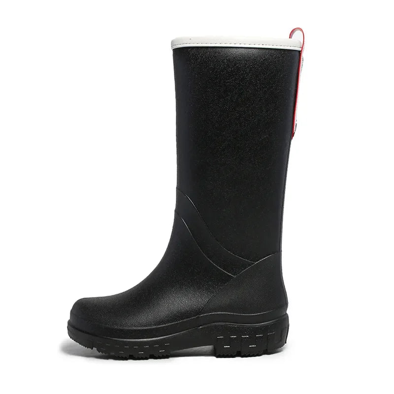 Mid Calf Rubber Boots Women Rain Shoes Waterproof Gardening Rain Boots