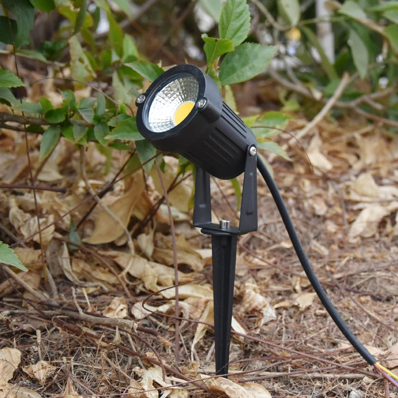 LED COB Spike Lawn Lamp 7W 10W 15W 5W Outdoor Garden lighting Waterproof