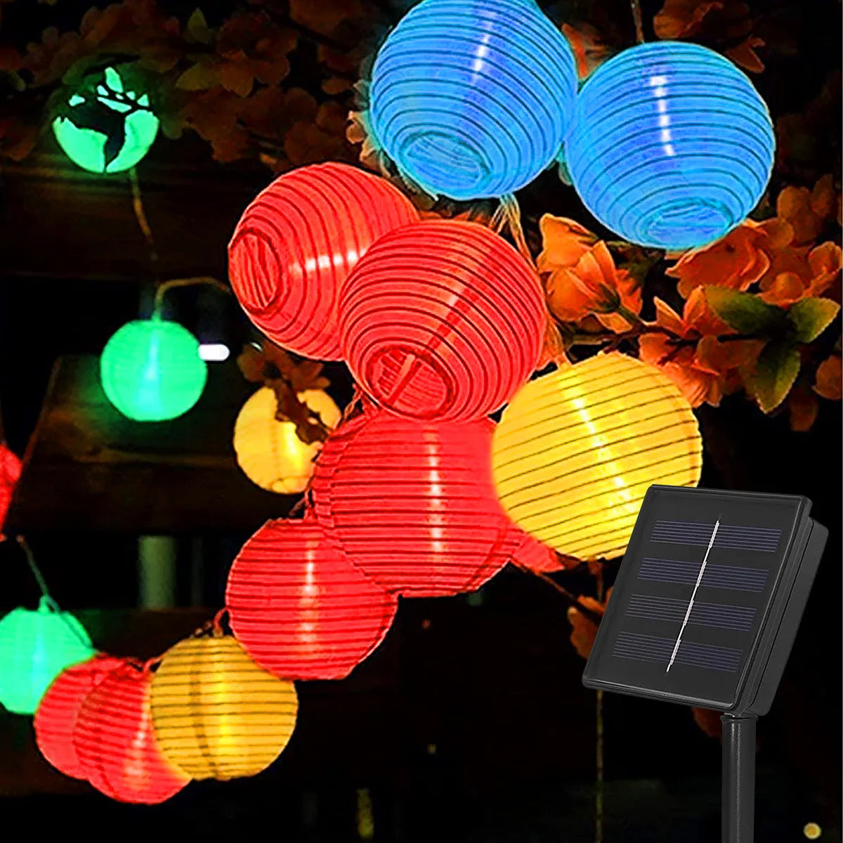 Waterproof Lantern Solar String Lights 6.5M 30 LED