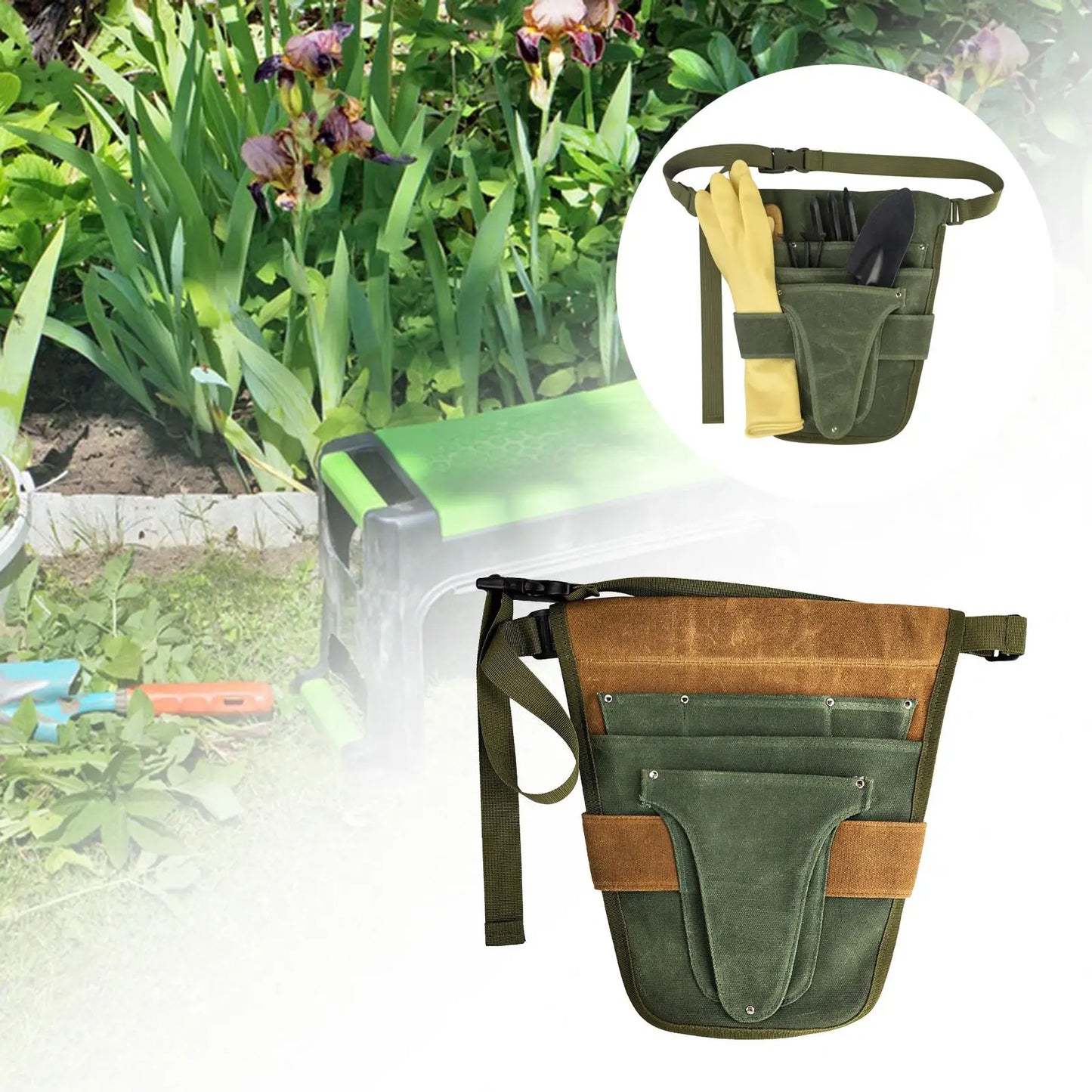 Garden Canvas Tool Belt Bag Durable