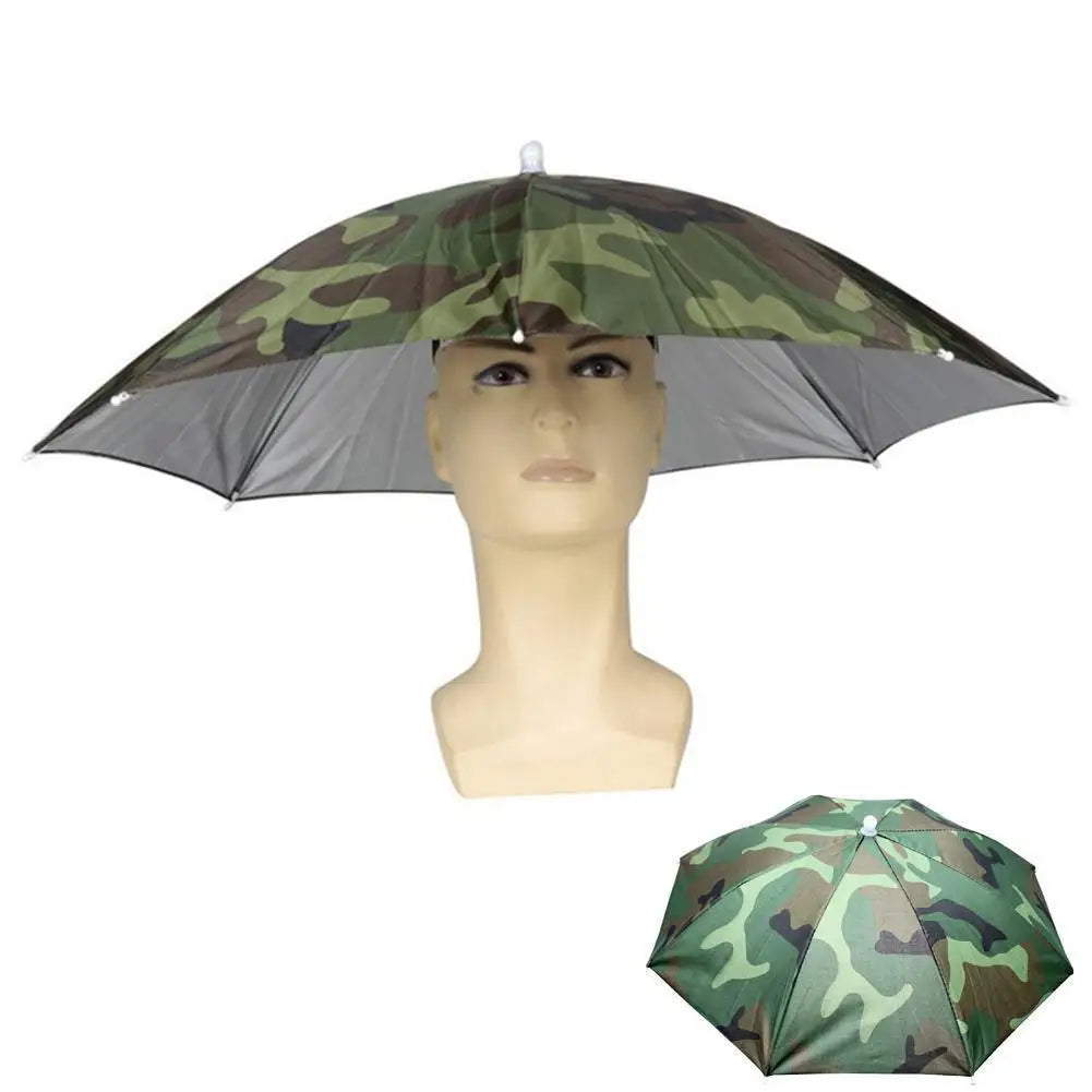 Portable Rain Umbrella Hat Waterproof Gardening Hat