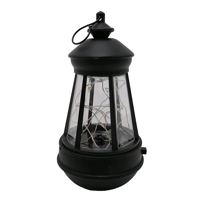 1 Pc 2 Styles 2V 40MA Waterproof LED Solar Retro Lantern