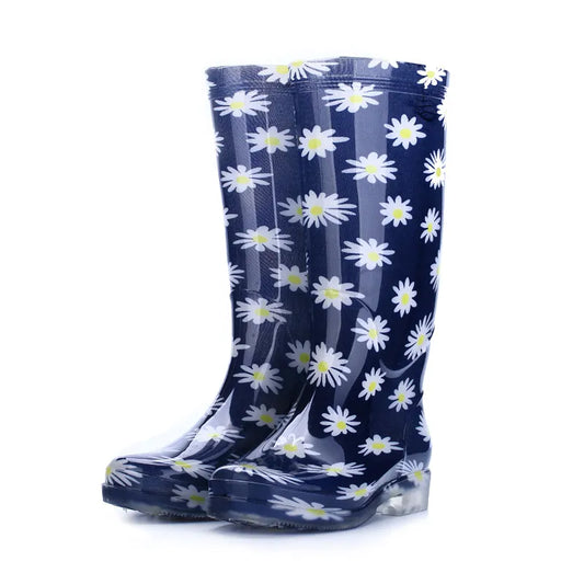Women Rain Boots Waterproof Lightweight Knee-High Garden Shoes