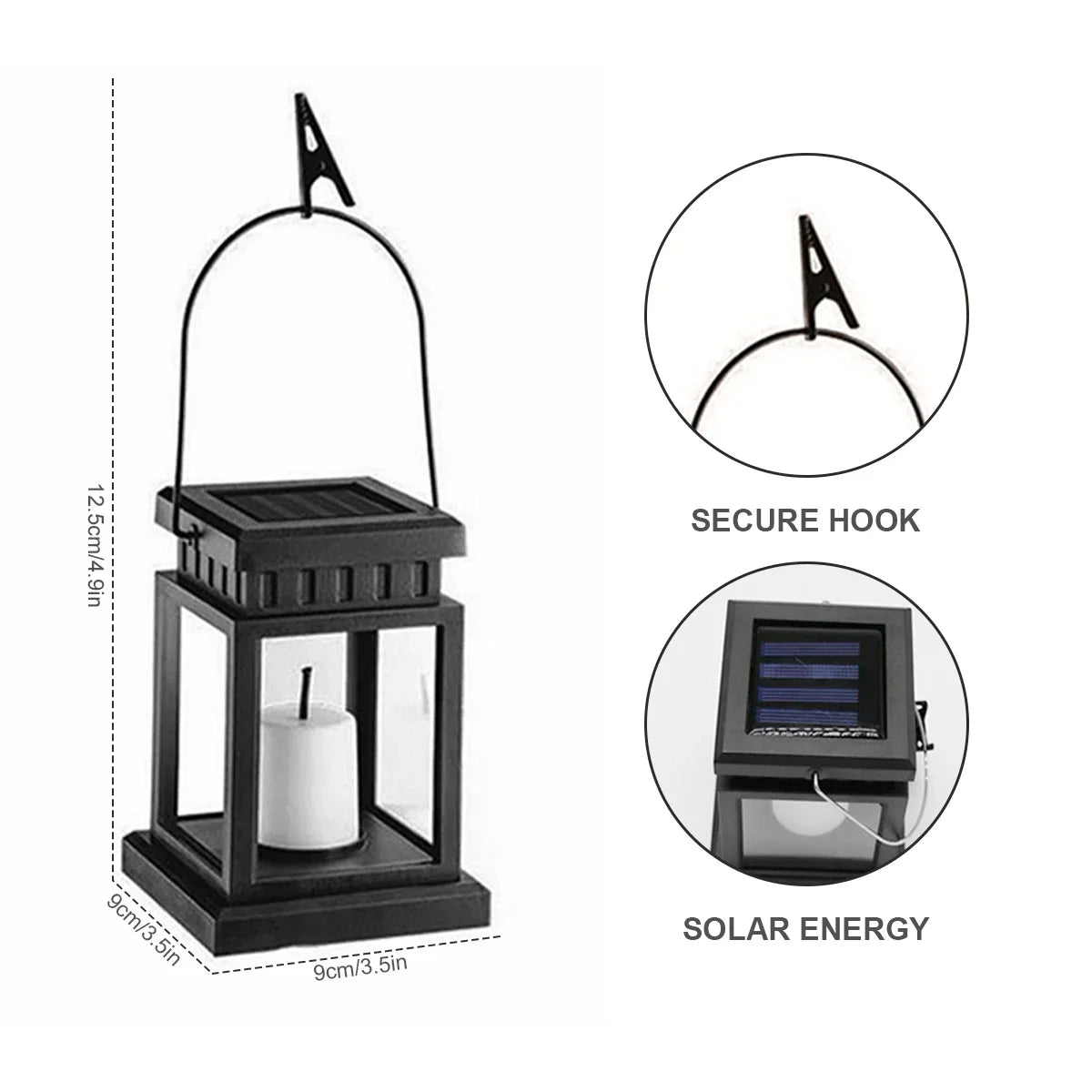 Solar Lights Outdoor Retro Palace Lantern