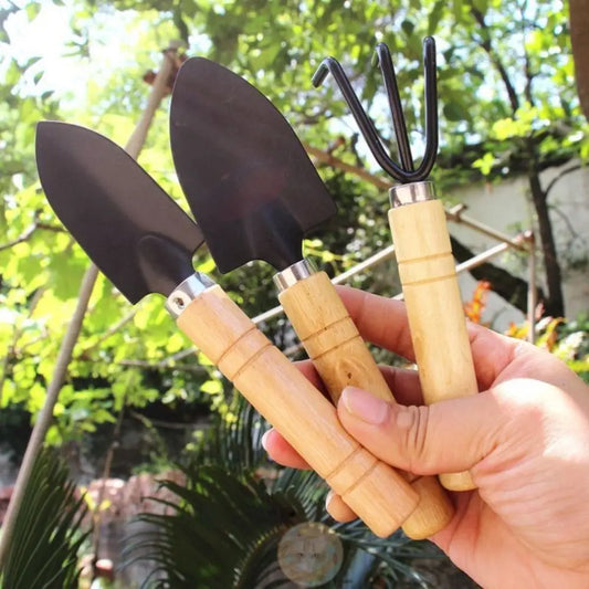 Pot Plant Bonsai Tool Handle Rake Potting Soil Scoop Mini Garden Shovel