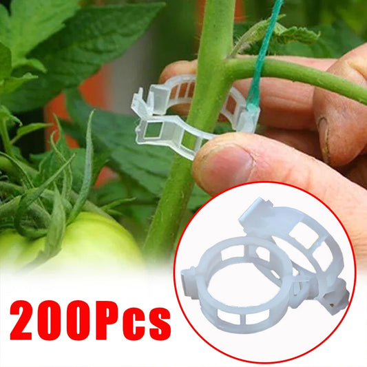 150/50Pcs Plastic Plant Support Clips Reusable